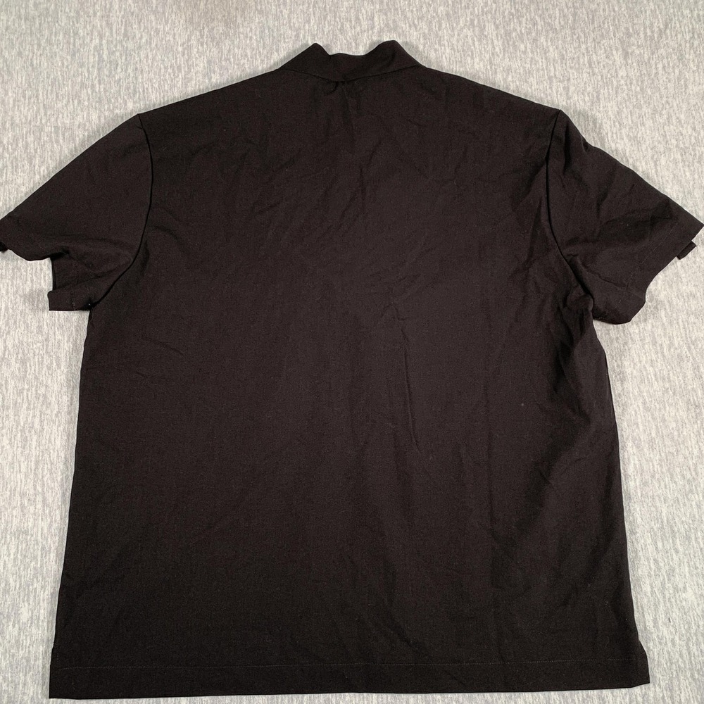 ORTTU Shirt Mens‎ 2XL Black Open Collar Popover Stretch V-Neck OR-SHT00005 - Picture 9 of 10